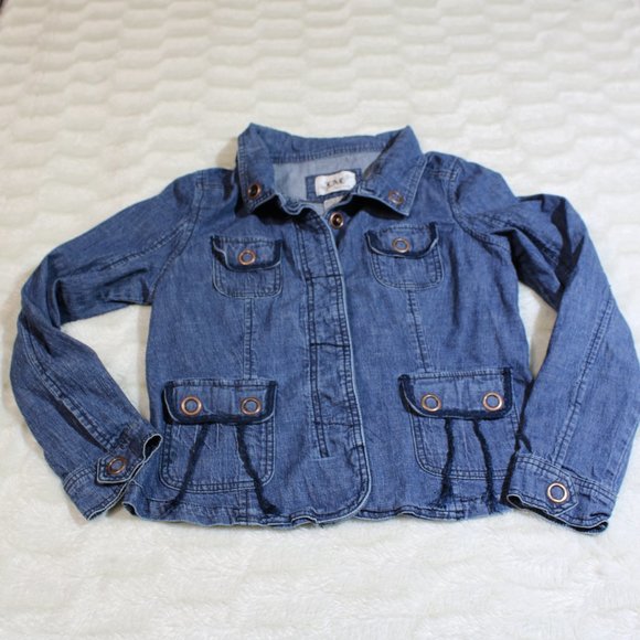 LIVE A LITTLE Size M Medium Denim Jacket Jean - Picture 1 of 7